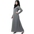 A-line inner abaya with a complementary Hijab-Grey A-line inner abaya with a complementary Hijab-Grey